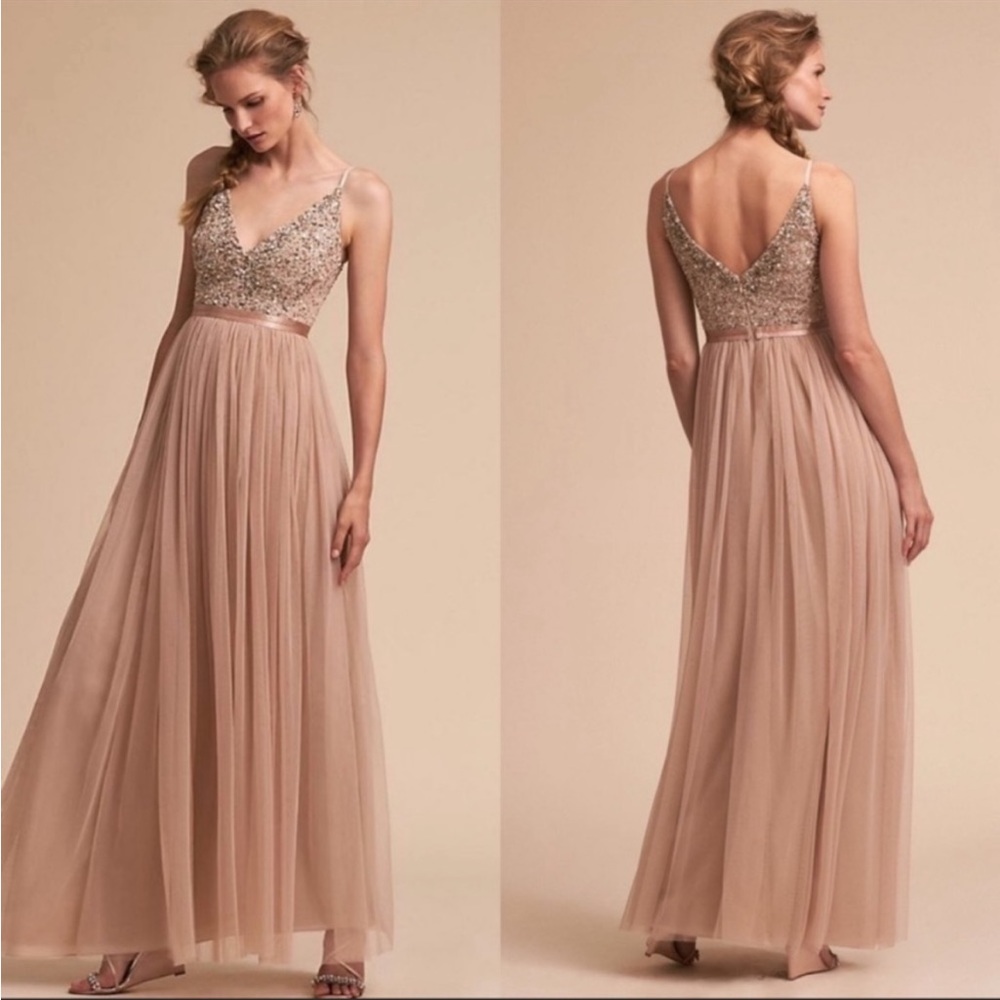 BHLDN Avery Gown (blush)